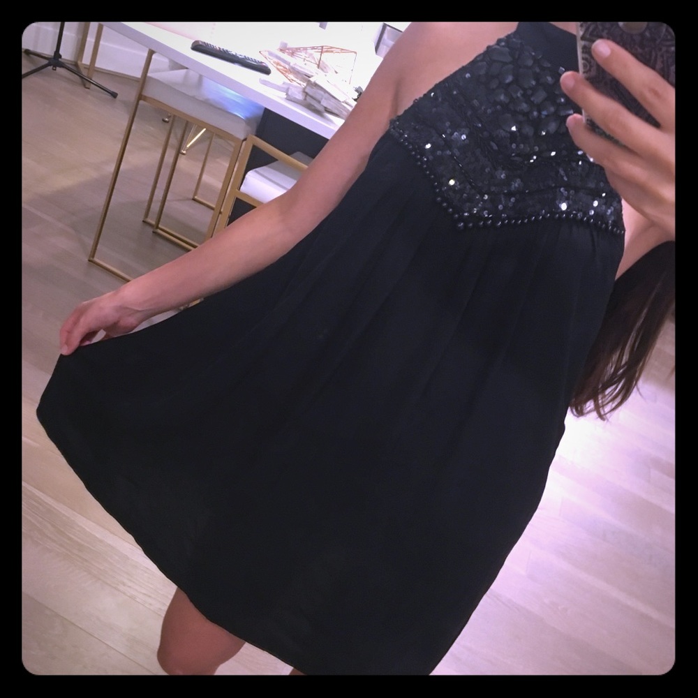 Boutique black knee length dress